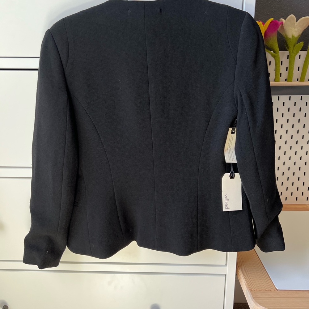 NWOT Aritzia Wildfred Black Exquis Crepe Blazer 2 - Picture 12 of 13